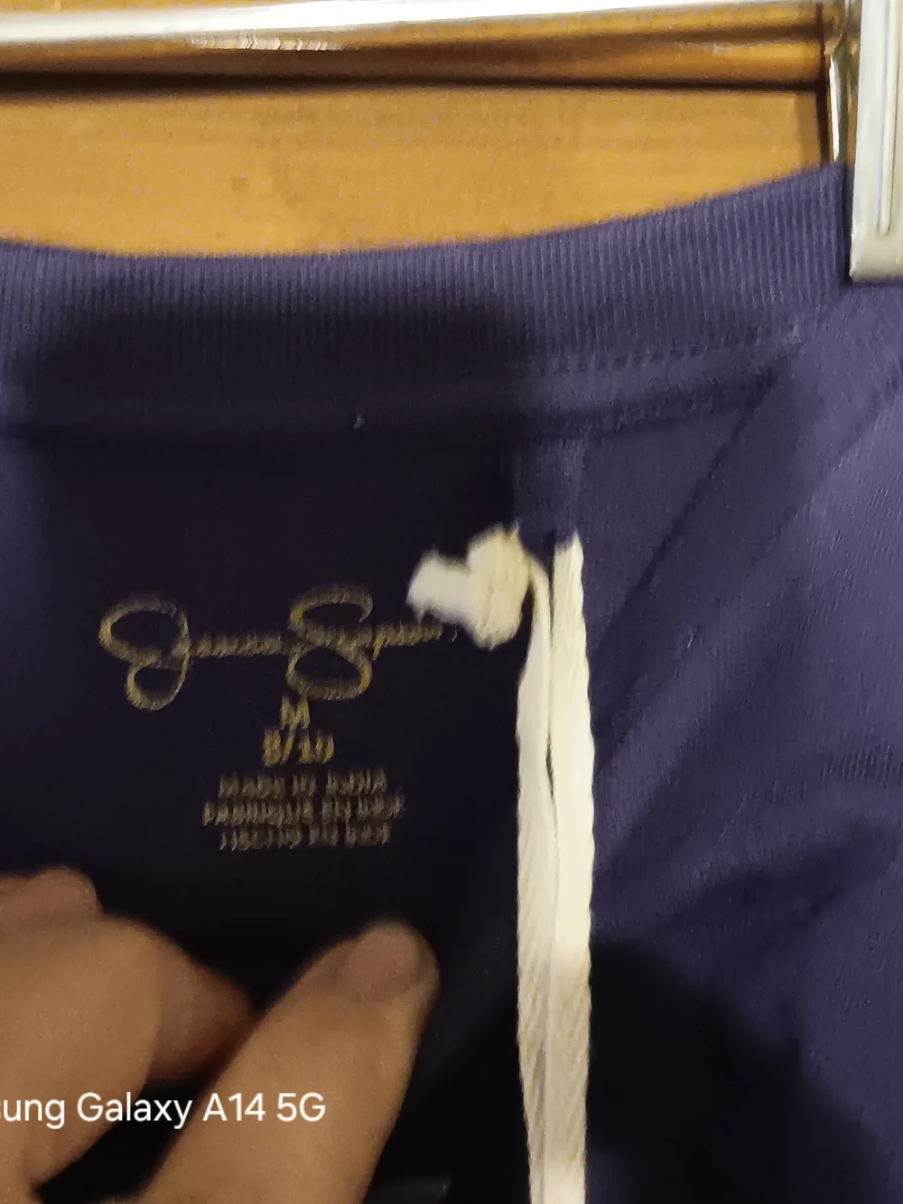 Jessica Simpson Navy Tee with Silver Star Varsity Graphic